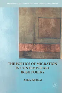 The Poetics of Migration in Contemporary Irish Poetry_cover