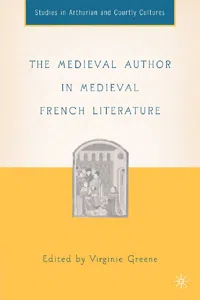 The Medieval Author in Medieval French Literature_cover