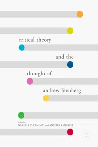 Critical Theory and the Thought of Andrew Feenberg_cover