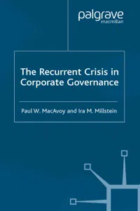 The Recurrent Crisis in Corporate Governance_cover