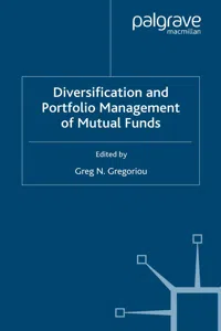 Diversification and Portfolio Management of Mutual Funds_cover