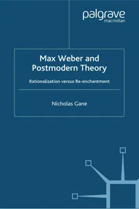Max Weber and Postmodern Theory_cover