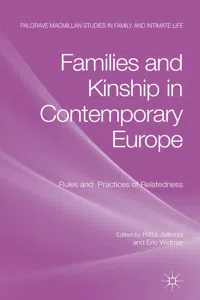 Families and Kinship in Contemporary Europe_cover