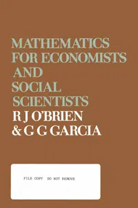 Mathematics for Economists and Social Scientists_cover