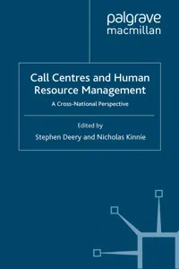 Call Centres and Human Resource Management_cover