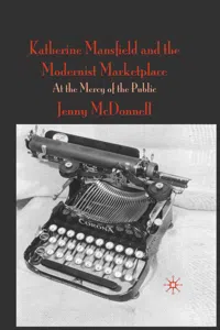 Katherine Mansfield and the Modernist Marketplace_cover