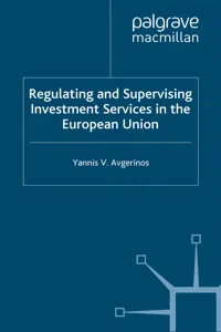 Regulating and Supervising Investment Services in the European Union_cover