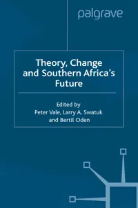 Theory, Change and Southern Africa_cover