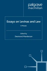 Essays on Levinas and Law_cover