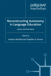 Reconstructing Autonomy in Language Education_cover