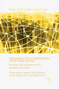 Organizing for Coordination in the Public Sector_cover