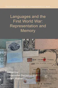 Languages and the First World War: Representation and Memory_cover