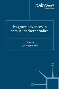 Palgrave Advances in Samuel Beckett Studies_cover