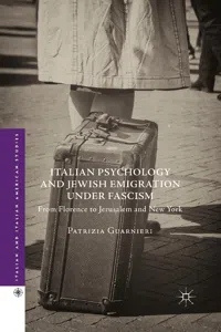 Italian Psychology and Jewish Emigration under Fascism_cover