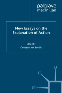 New Essays on the Explanation of Action_cover