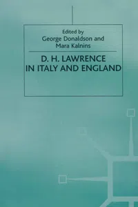 D. H. Lawrence in Italy and England_cover