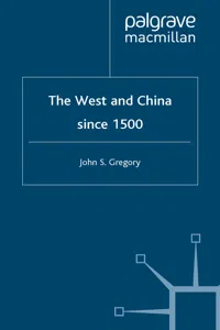 The West and China Since 1500_cover