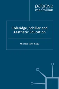 Coleridge, Schiller and Aesthetic Education_cover