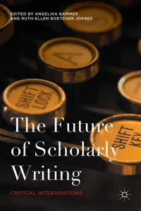 The Future of Scholarly Writing_cover