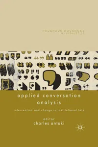 Applied Conversation Analysis_cover