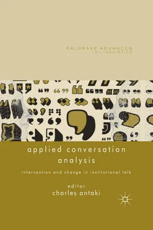 Applied Conversation Analysis