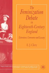 The Feminization Debate in Eighteenth-Century England_cover