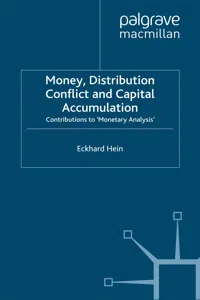 Money, Distribution Conflict and Capital Accumulation_cover