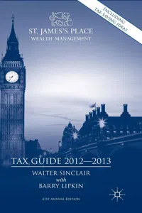 St. James's Place Tax Guide 2012-2013_cover