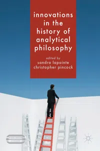 Innovations in the History of Analytical Philosophy_cover