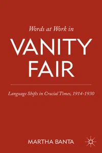 Words at Work in Vanity Fair_cover