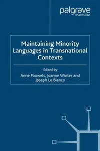 Maintaining Minority Languages in Transnational Contexts_cover