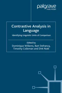 Contrastive Analysis in Language_cover