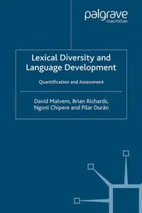 Lexical Diversity and Language Development_cover