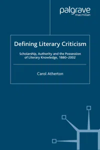 Defining Literary Criticism_cover