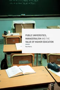 Public Universities, Managerialism and the Value of Higher Education_cover