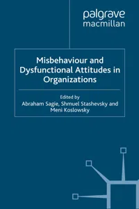 Misbehaviour and Dysfunctional Attitudes in Organizations_cover