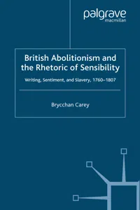 British Abolitionism and the Rhetoric of Sensibility_cover