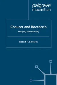 Chaucer and Boccaccio_cover