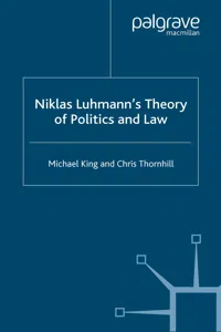 Niklas Luhmann's Theory of Politics and Law_cover