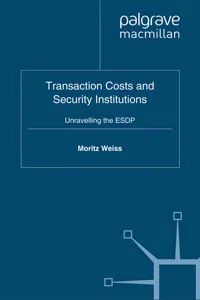 Transaction Costs and Security Institutions_cover