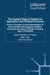The Isolated State in Relation to Agriculture and Political Economy_cover