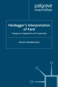 Heidegger's Interpretation of Kant_cover