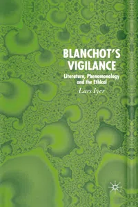 Blanchot's Vigilance_cover