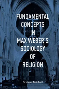 Fundamental Concepts in Max Weber's Sociology of Religion_cover