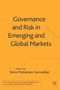 Governance and Risk in Emerging and Global Markets_cover