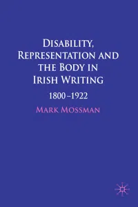 Disability, Representation and the Body in Irish Writing_cover