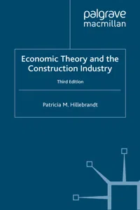 Economic Theory and the Construction Industry_cover