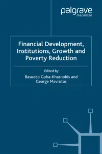 Financial Development, Institutions, Growth and Poverty Reduction_cover