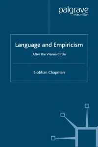 Language and Empiricism - After the Vienna Circle_cover