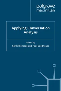 Applying Conversation Analysis_cover